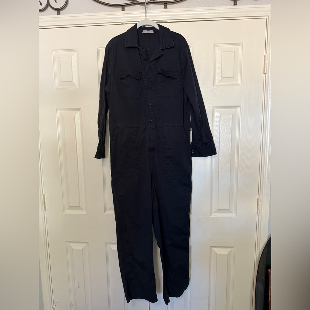 Everlane Modern Utility Black Jumpsuit